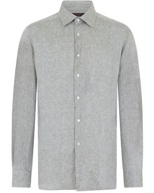 Slowear Linen Long Sleeve Shirt - Grey