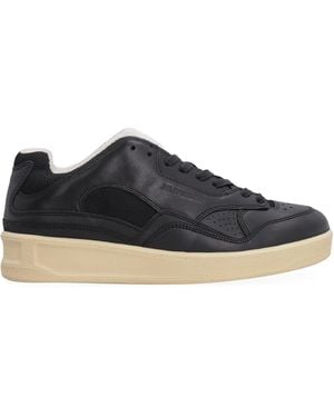 Jil Sander Sneakers low-top in pelle - Nero