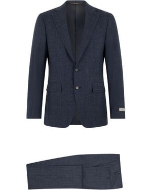 Canali Complete Jacket And Pants - Blue