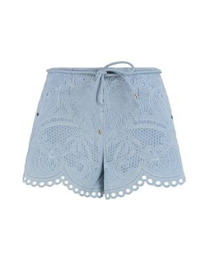 Zimmermann Short In Denim Daylight - Blue