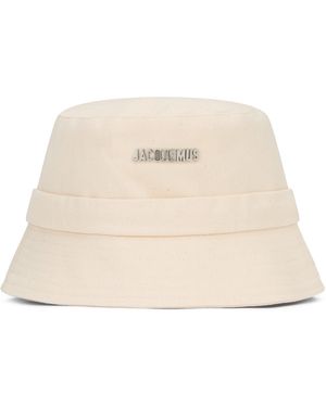 Jacquemus Fisherman Hat Gadjo With Logo - Natural