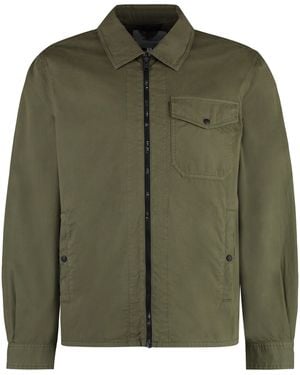 Woolrich Cotton Overshirt - Green