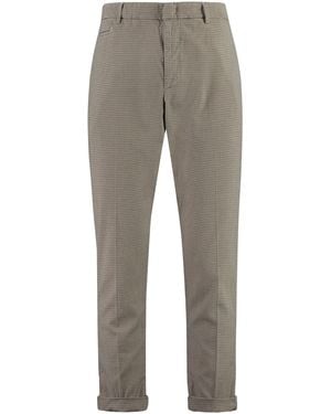 Dondup Joe Prince-of-wales Checked Trousers - Grey