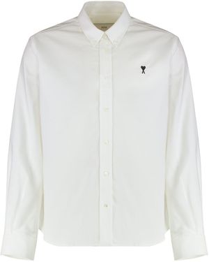 Ami Paris Oxford Cotton Shirt - White