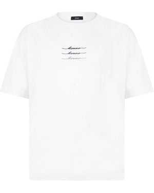 Herno T-Shirt With Embroidered Logo - White