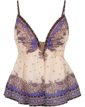 Zimmermann Top Maxine in ramié - Viola
