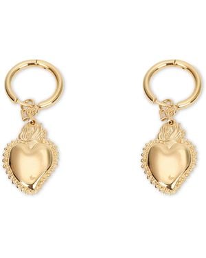 Dolce & Gabbana Orecchini con pendente a cuore - Metallizzato