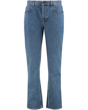 Burberry Mid-Rise Straight Jeans - Blue