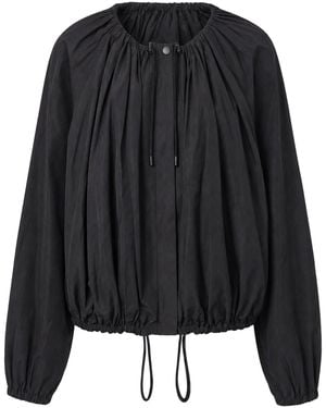 TOTEME Giacca Leggera con Coulisse Regolabile - Nero