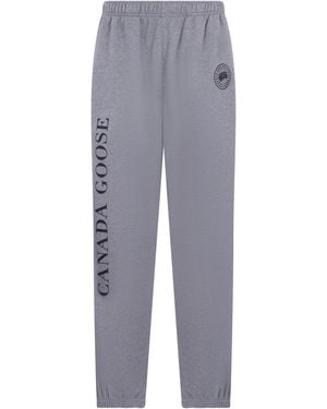 Canada Goose Sweatpants Fleece Cotton Track Pants - Blue