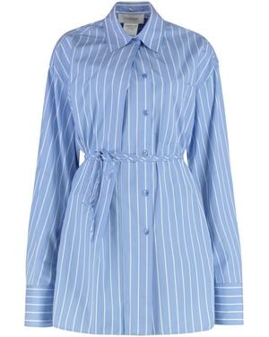 Sportmax Regular Stripes Shirt - Blue