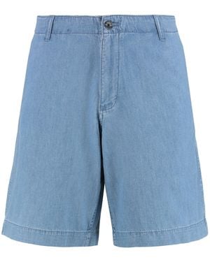 Emporio Armani Denim Bermuda Shorts - Blue