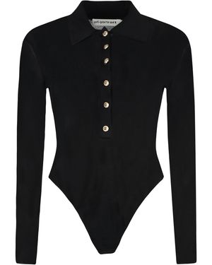 Self-Portrait Body in maglia di viscosa - Nero