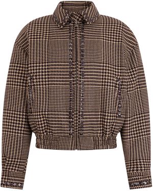 GIUSEPPE DI MORABITO Short Jacket With Zipper - Brown