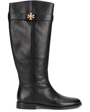 Tory Burch Smooth Leather Boot - Black