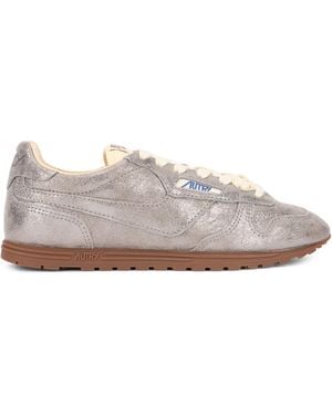 Autry Low Laced Sneakers - Metallic