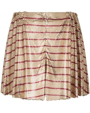 Rabanne Short Skirt - Natural