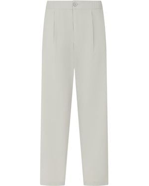 Herno Tapered Pants With A Mid-Rise - White