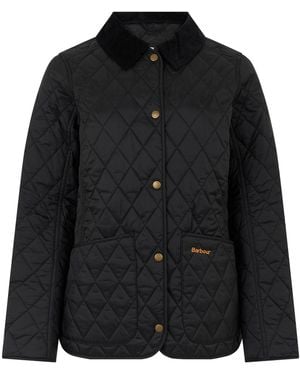 Barbour Light Jacket With Collar And Buttons - Black