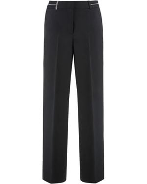 Peserico Virgin Wool Pants - Black