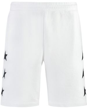 Golden Goose Diego Cotton Bermuda Shorts - White