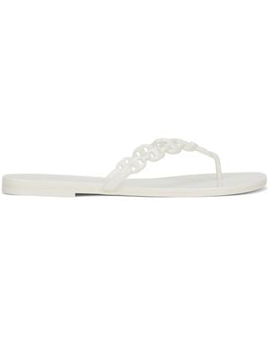 Tory Burch Flip-Flops Gemini Link Jelly - White