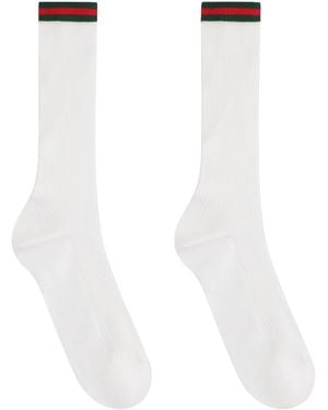 Gucci Cotton Blend Socks - White