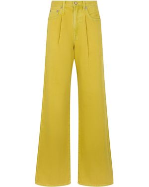 R13 Wide Leg Jeans - Yellow