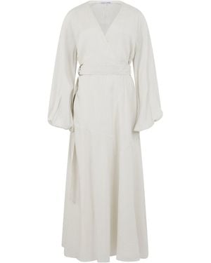 Veronica Beard Maxi Dress With Long Sleeves - White