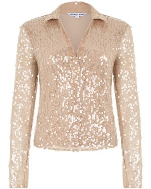 Veronica Beard Blouse With Sequins - Natural