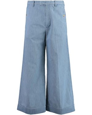 Valentino Garavani Wide-Leg Jeans - Blue