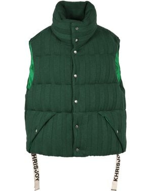 Khrisjoy Puff Knitted Padded Bodywarmer - Green