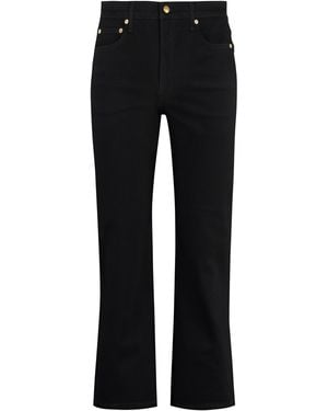 Tory Burch Cropped Flared Jeans - Black
