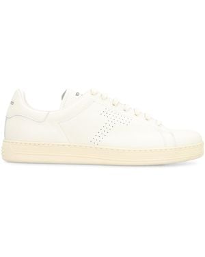 Tom Ford Warwick Leather Trainers - White