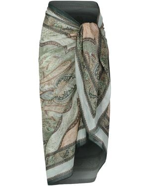 Zimmermann Printed Cotton Pareo - Green