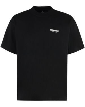 Represent Cotton Crew-Neck T-Shirt - Black