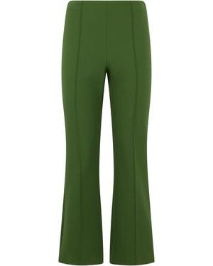 Vince Niki Trousers With A Flared Fit - Green
