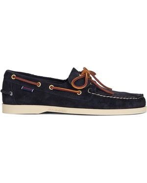 Sebago Portland Leather Boat Shoes - Blue