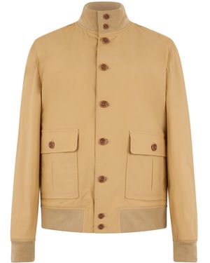 Valstar Jacket With Applied Pockets - Natural