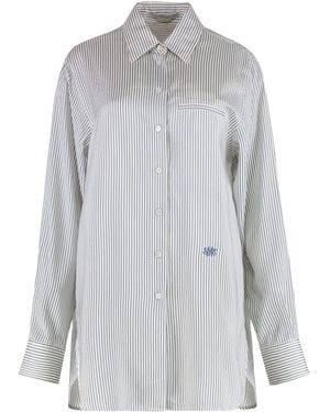 Stella McCartney Striped Silk Shirt - Grey