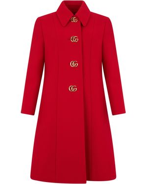 Gucci Wool Coat - Red