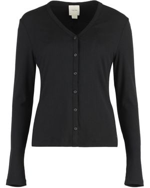 Calvin Klein Cardigan a costine - Nero