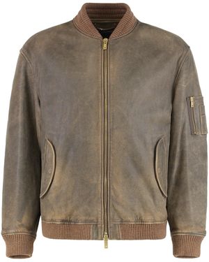 Golden Goose Leather Lived-In Effect Rivet - Brown
