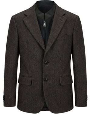 BOSS Giacca monopetto in lana - Nero