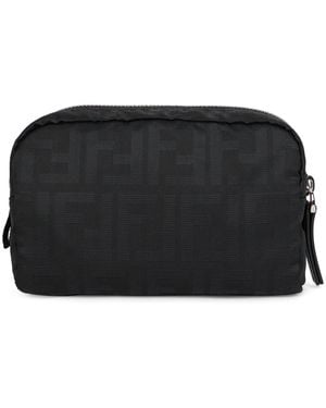 Fendi Beauty case con chiusura a zip - Nero
