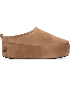Balenciaga Alaska Platform Sabot - Brown