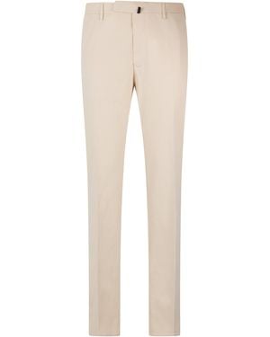 Slowear Cotton Stretch Trousers - Natural