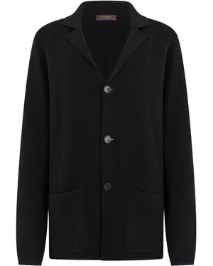Slowear Cotton Cardigan - Black
