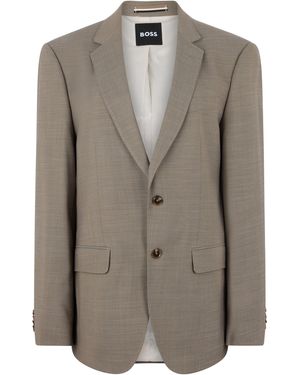 BOSS Single-Breasted Jacket - Brown