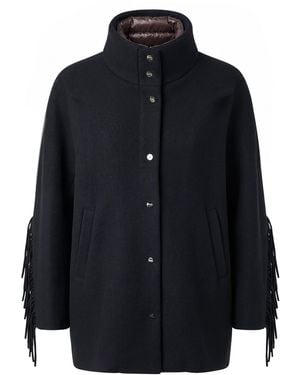 Herno Jacket With High Collar - Black